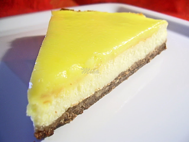 Prajitura cu lamaie si crema de branza