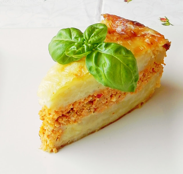 Musaca de cartofi cu carne de pui