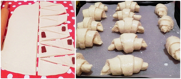 Preparare cornuri din foietaj de casa