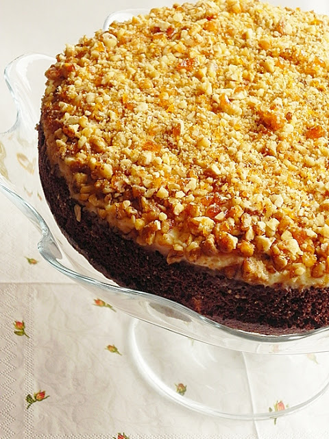 prajitura cu nuci caramelizate