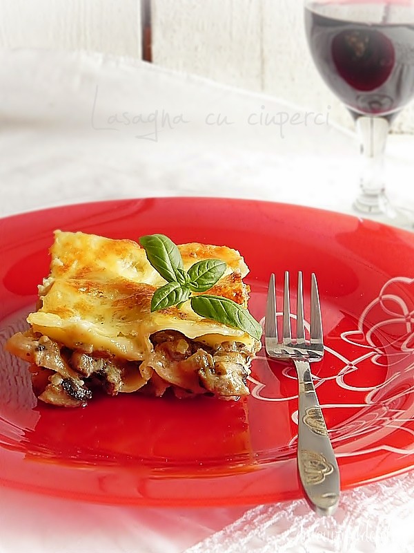Lasagna cu ciuperci