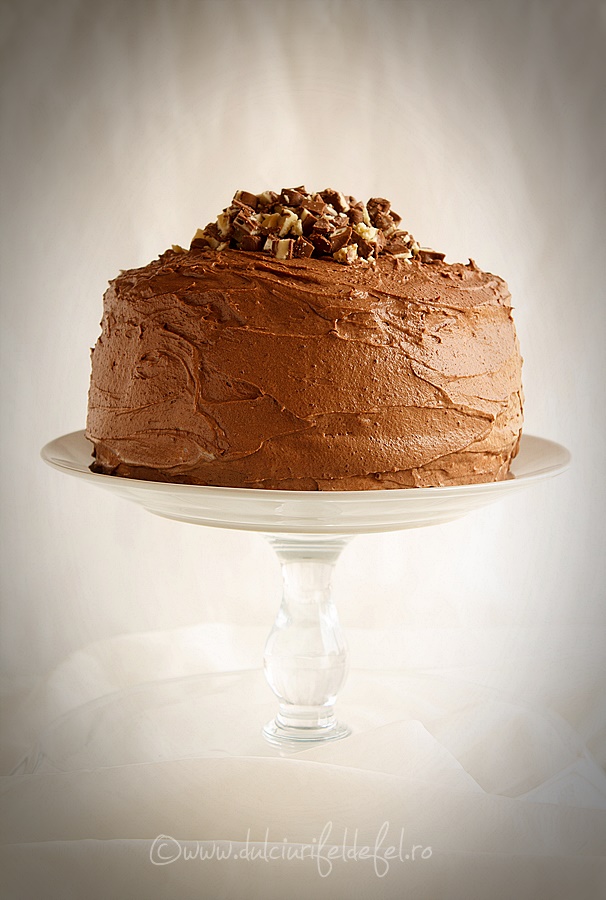 Tort fara gluten cu crema de branza si ciocolata