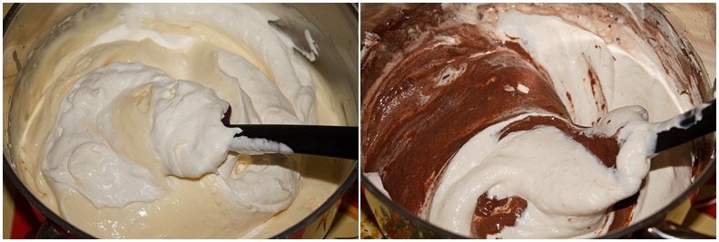 Mousse de ciocolata alba si neagra