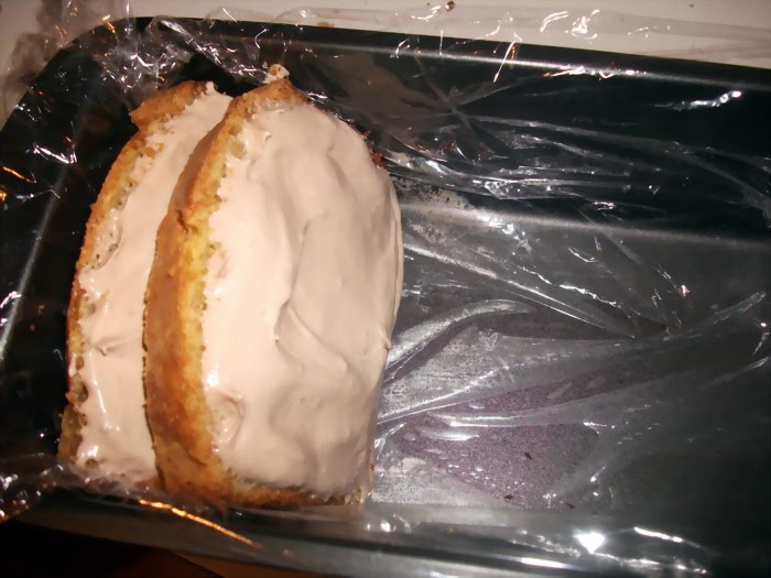 Chec cu ciocolata si crema de branza