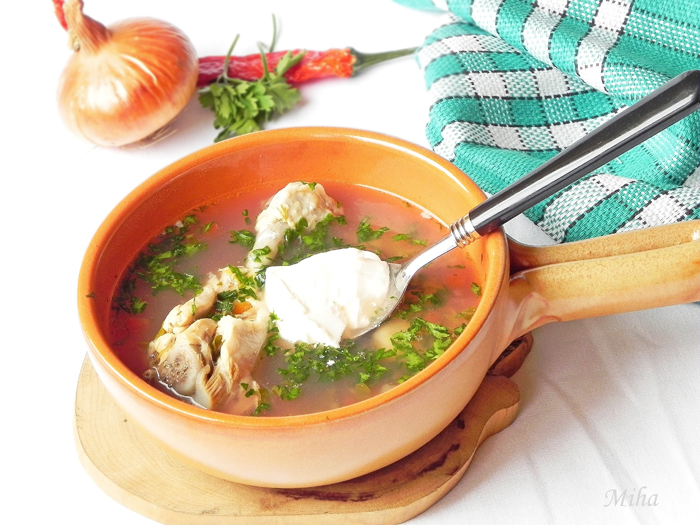 Ciorba de pui cu legume