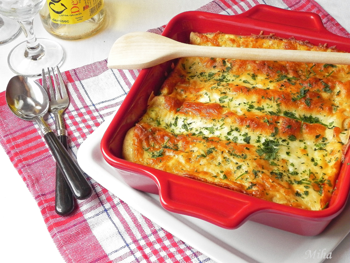 Clatite gratinate la cuptor