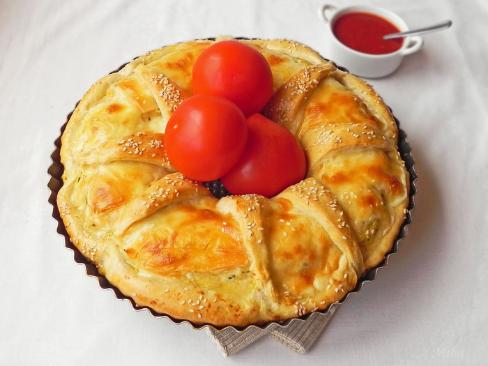 Tarta aperitiv cu carne